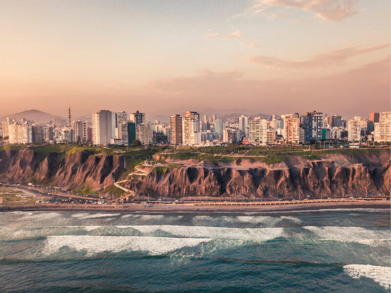 Peru coastline.